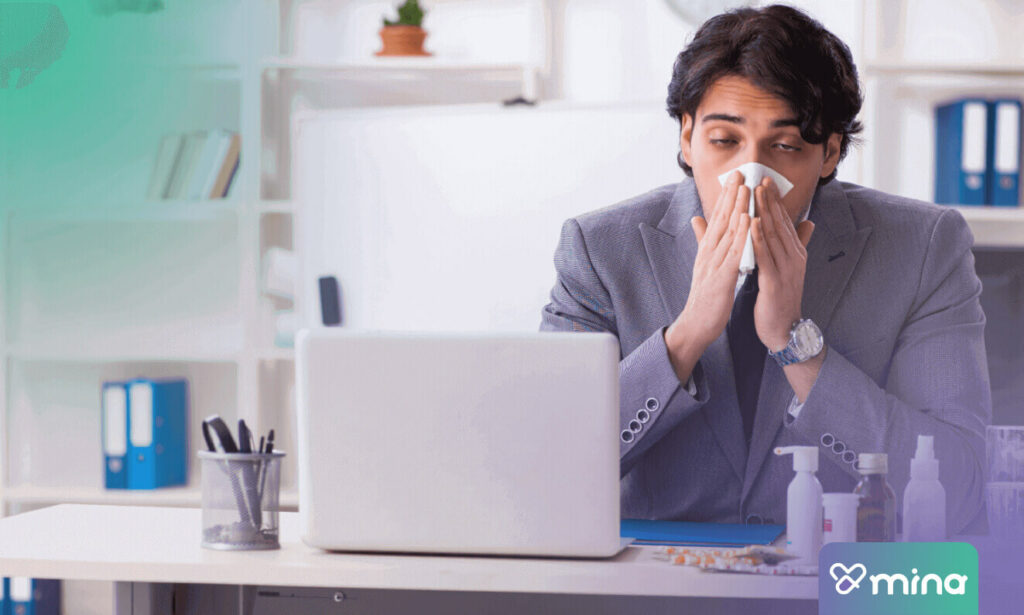 La gripe es quizás la enfermedad respiratoria más común del trabajo