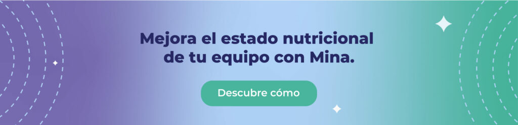 Mejora el estado nutricional de tu equipo con Mina.